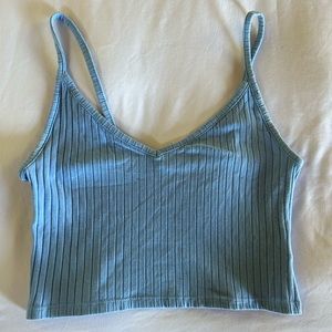 Divided at H&M light blue crop tank